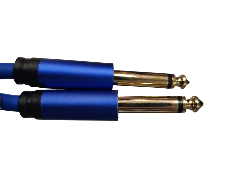 RSCABLUE CABLE 1/4 A 1/4 MARCA RS SOUND COLOR AZUL