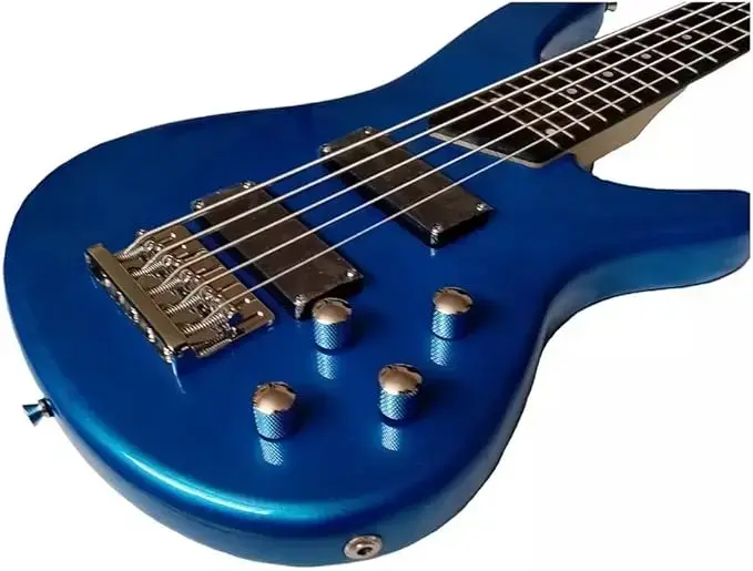 [M21201B] M21201B BAJO ELECTRICO MEMPHIS DE 5 CUERDAS PASIVO COLO MATE AZUL.webp
