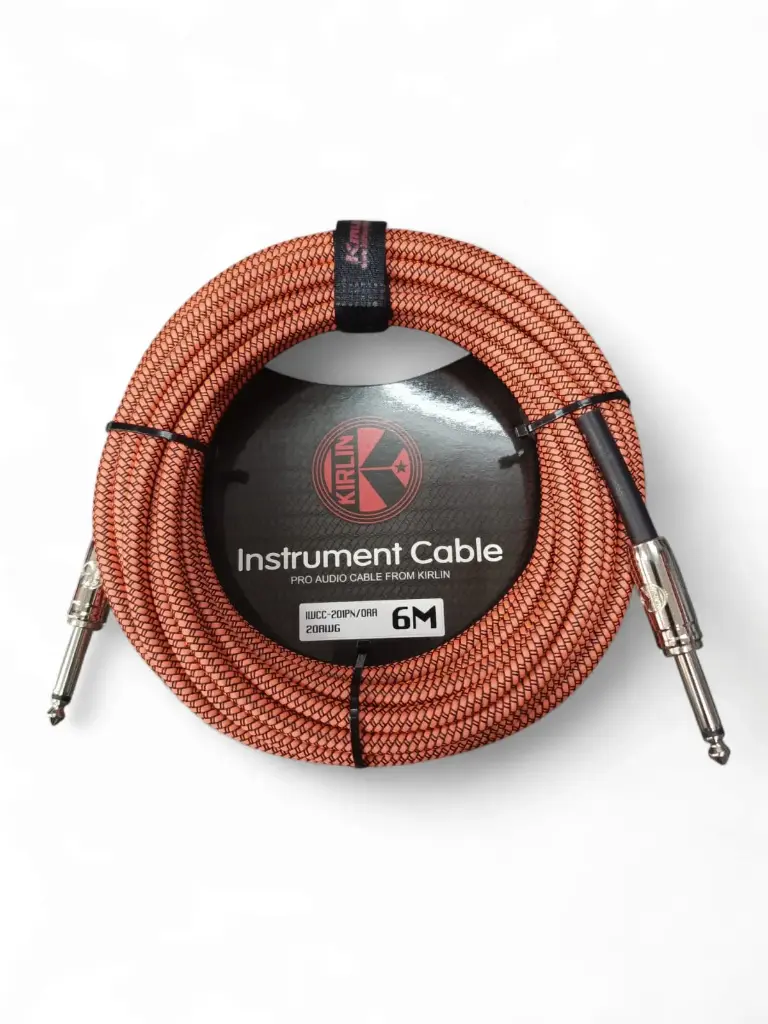 IWCC201PN6MORA CABLE PARA INSTRUMENTAL PLUG A PLUG FORRADO COLOR ANARANJADO