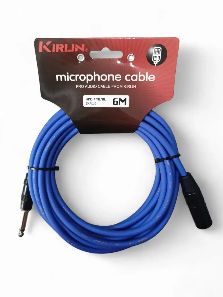 MPC471B6MBL CABLE XLR MACHO A 1/4 MONO AZUL 6 METROS
