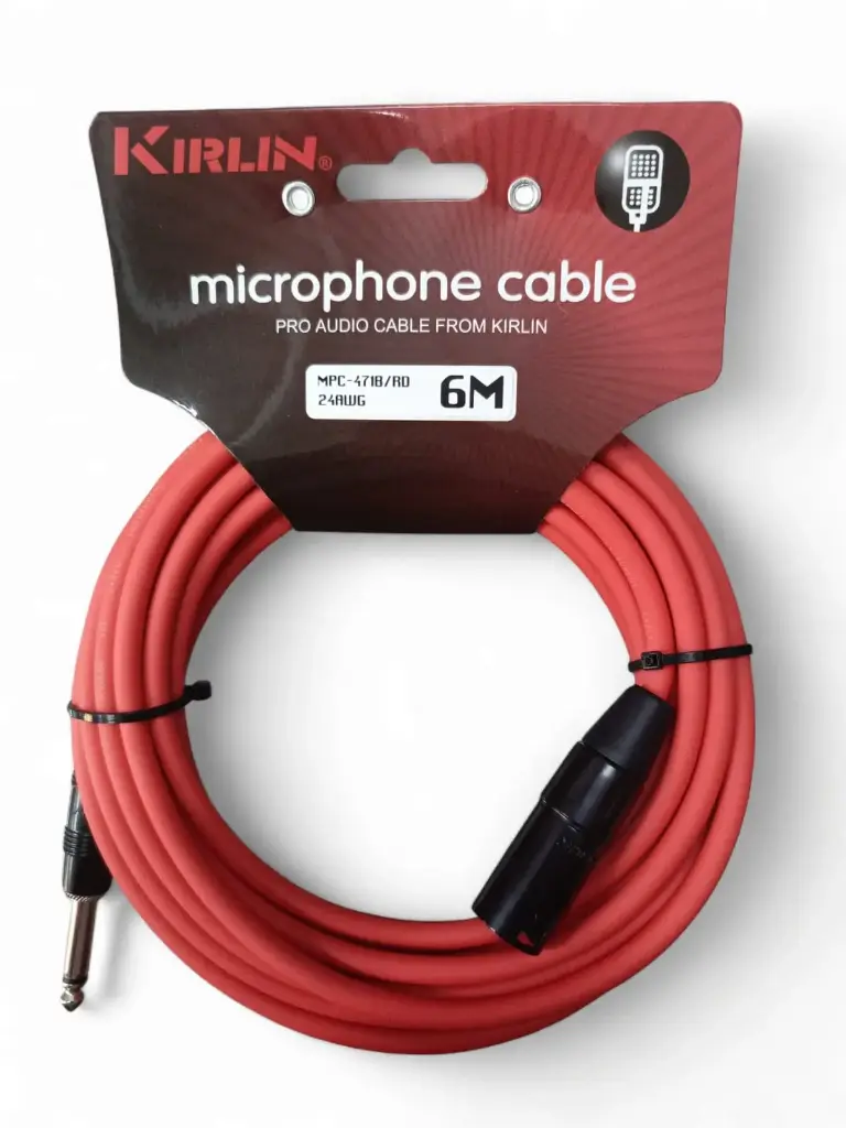 MPC471B6MRD CABLE XLR MACHO A 1/4 MONO COLOR ROJO