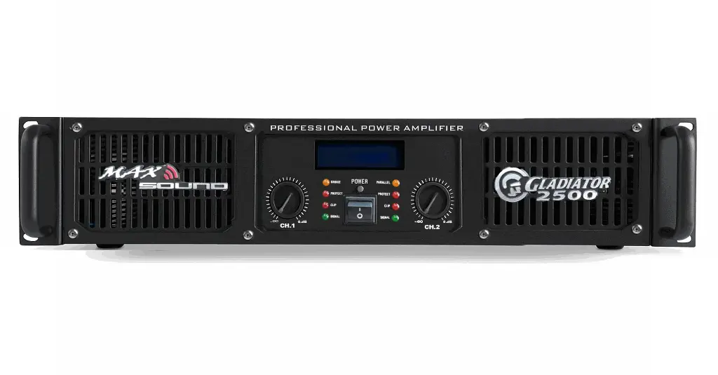 GLADIADOR2500 PODER2500 W CLASE H MAX SOUND PANTALLA LCD
