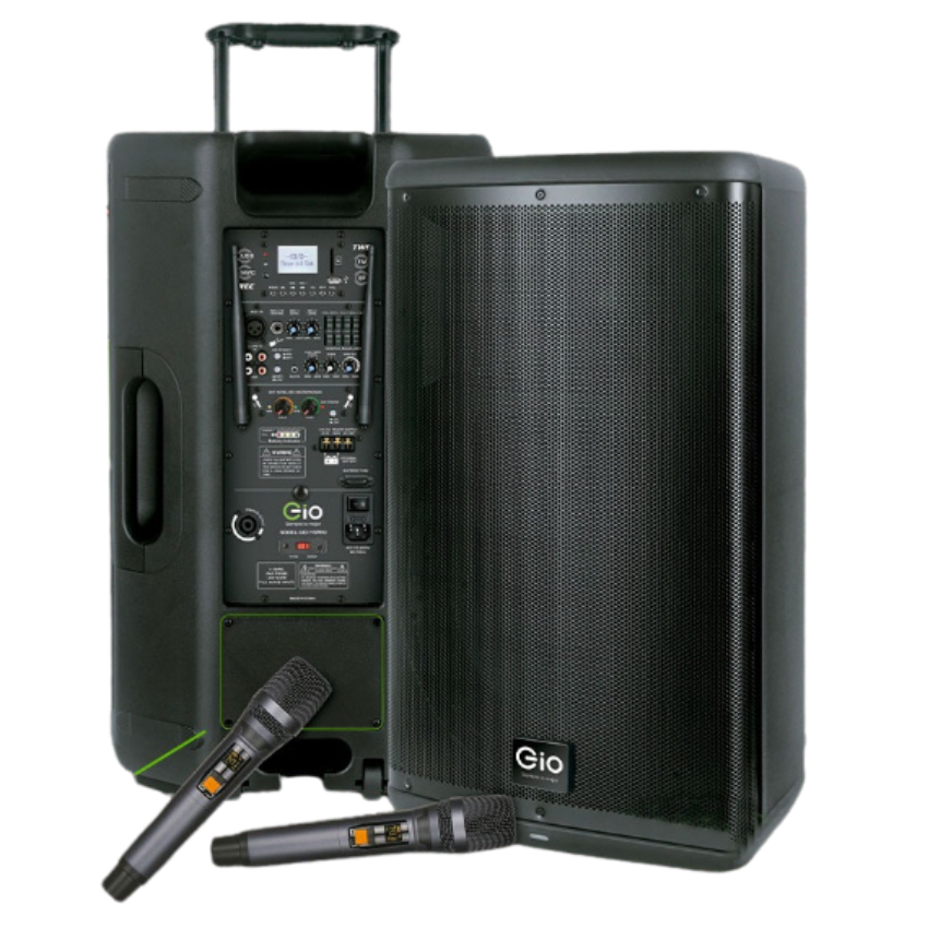 GIO115PRO BOCINA GIO AMPLIFICADA 1600W RECARGABLE
