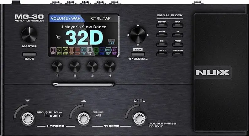 MG30 PROCESADOR  DE EFECTOS NUX PARA GUITARRA