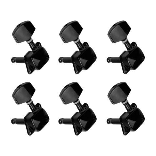 K805B SET DE CLAVIJAS COLOR NEGRO INDIVIDUALES PARA GUITARRA L/R