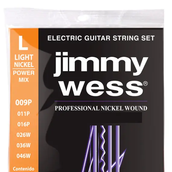 JWGE099N CUERDAS DE JIMMY WESS PARA GUITARRA ELECTRICA NO.1