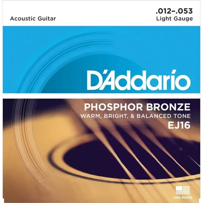 EJ16 JUEGO DE CUERDAS PARA GUITARRA ACUSTICA D ADDARIO