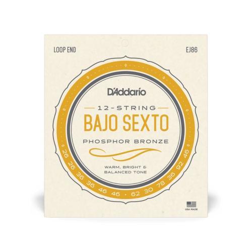 EJ86 JUEGO DE CUERDAS PARA BAJO SEXTO D ADDARIO