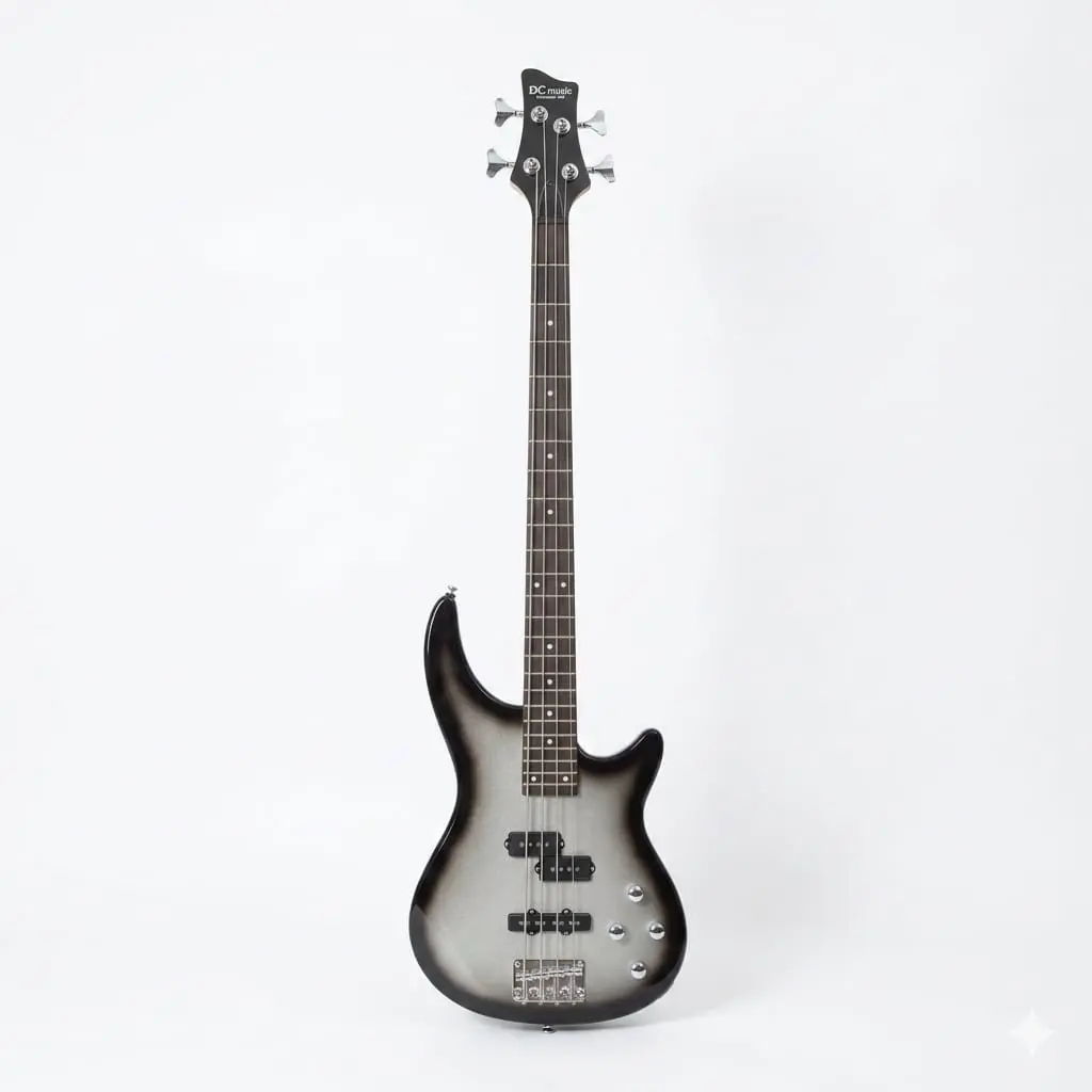 YDB4GY BAJO DE 4 CUERDAS GRIS SOMBREADO DC MUSIC