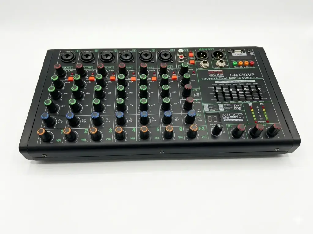 TMX808IP CONSOLA PASIVA DE 8 CANALES PROSOUND C/INTERFAZ