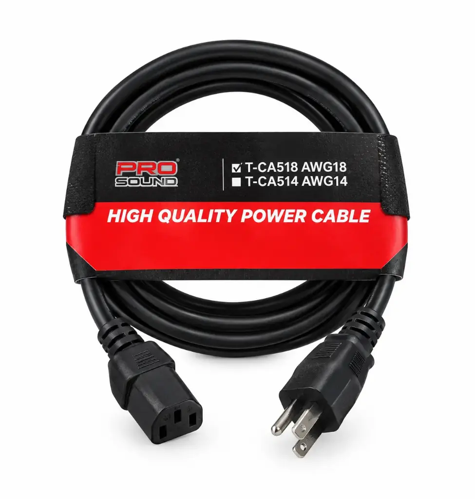 TCA518 CABLE DE CORRIENTE 110V AWG18