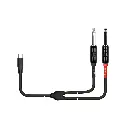 UYC392B2MBK CABLE KIRLIN USB C A 2 PLUG 1/4 2M