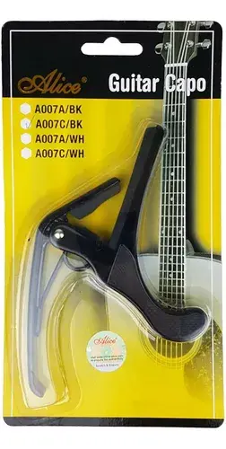 A007CBK CAPODASTRO COLOR NEGRO PARA GUITARRA CLASICA