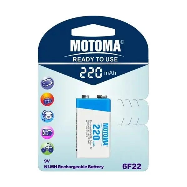 NH9V2201B BATERÍA 9V RECARGABLE MARCA MOTOMA