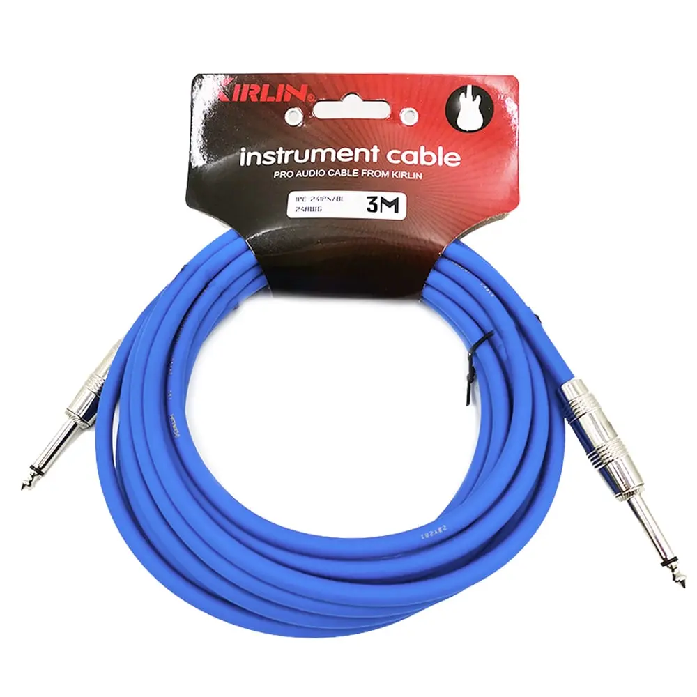 IC2416MBL CABLE PARA INSTRUMENTO PLUG A PLUG COLOR AZUL