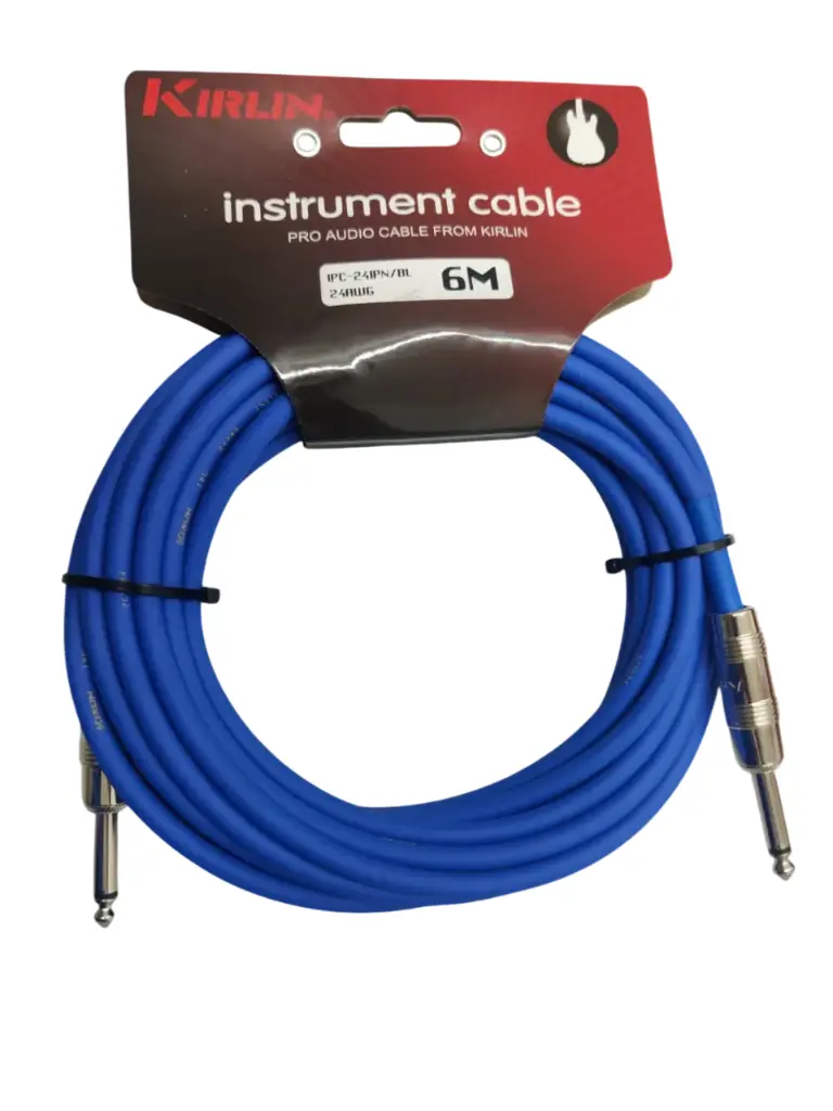 CABLE PLUG A PLUG AZUL 6 METROS