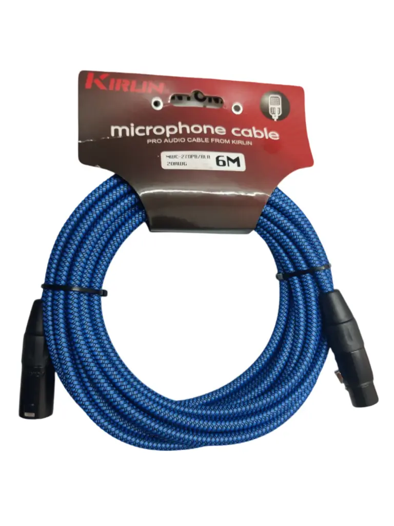 CABLE XLR HEMBRA A MACHO BLA 6 METROS