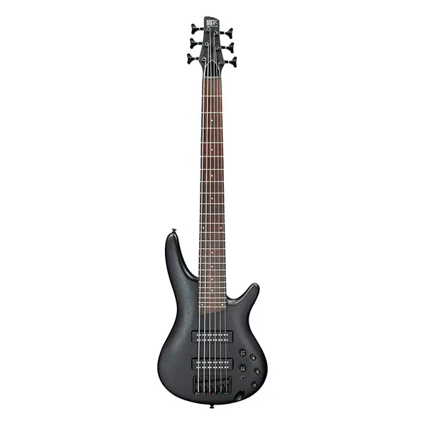 BAJO IBANEZ DE 6 CUERDAS ACTIVO COLOR NEGRO			