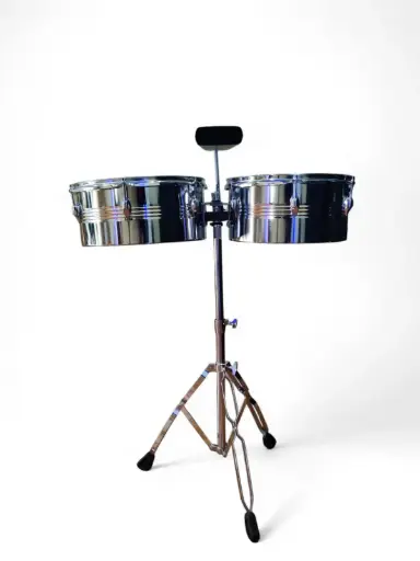 [TM002C] TIMBAL DC MUSIC CROMADO 13"X14" C/CENCERRO