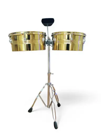 [TM002D] TIMBAL DC MUSIC DORADO 13"X14" C/CENCERRO