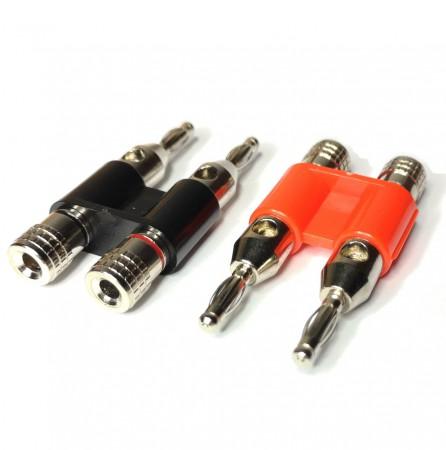 [PLU10340R] PLUG BANANA DOBLE ROJO