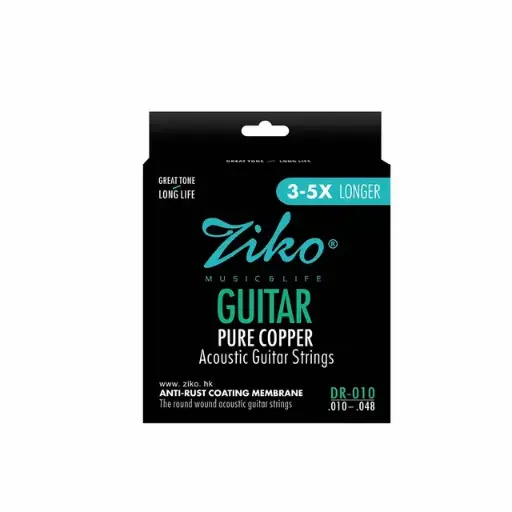 [DR010] JUEGO DE CUERDAS DE GUITARRA ACUSTICA REFRIGERADAS EN COBRE