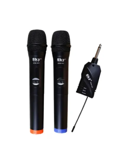 [SDM420] SDM420 MICROFONO SKY INALAMBRICO 2 PIEZAS RECEPTOR PLUG