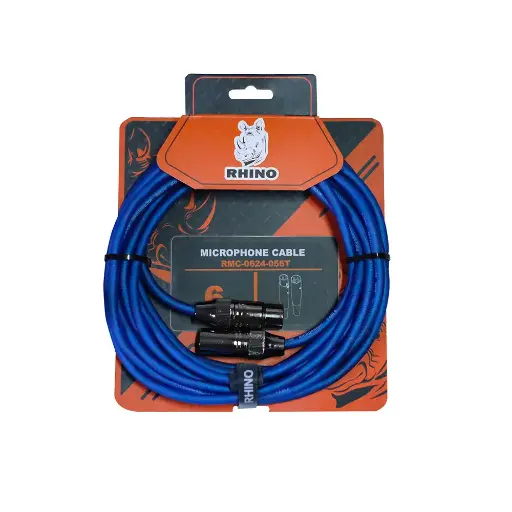 [RMC0624056TBL] RMC0624056TBL CALBE RHINO PARA MICROFONO 6MTS TRANS COLOR AZUL XLR A XLR