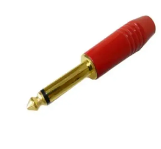 [GIOP128R] GIOP128R PLUG DE 1/4 MONO COLOR ROJO