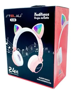 [B30] AUDIFONO RECARGABLE MARCA WIRELESS STELAU CAT