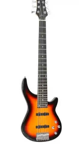 [MADBKNAT06] MADBKNAT06 BAJO MADISON DE 6 CUERDAS COLOR SOMBREADO CON FUNDA