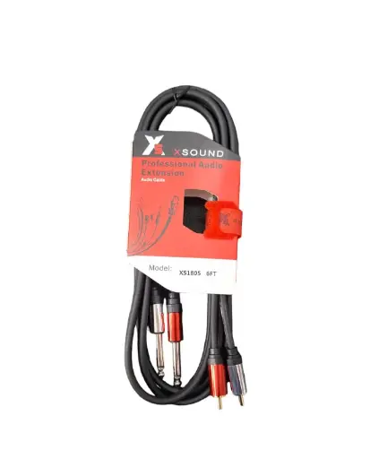 [GIOXS1805] GXS1805 CABLE DOS RCA A DOS PLUG 6FT