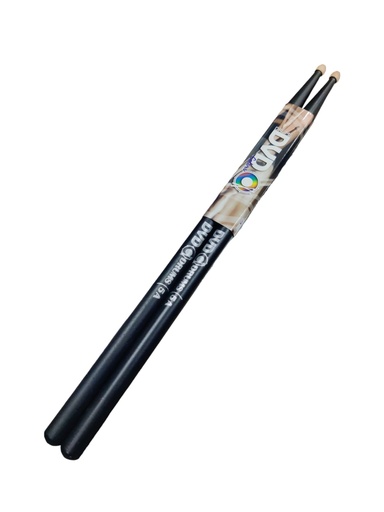 [BDDVD5ACOLBK] PAR DE BAQUETA DVD DE MAPLE 5A COLOR NEGRO