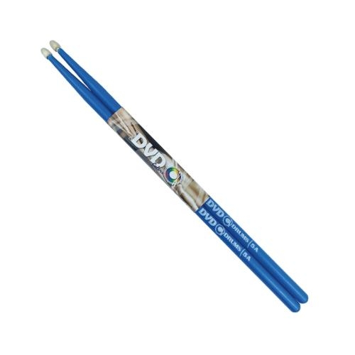 [BDDVD5ACOLBL] PAR DE BAQUETA DVD DE MAPLE 5A COLOR AZUL