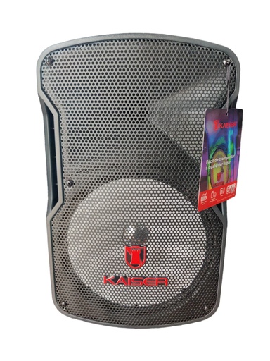 [KSW1009] BOCINA KAISER DE 8" KSRLINK RECARGABLE C/BT7USB7MICRO7SD7FM7MIC7MULTICOLOR