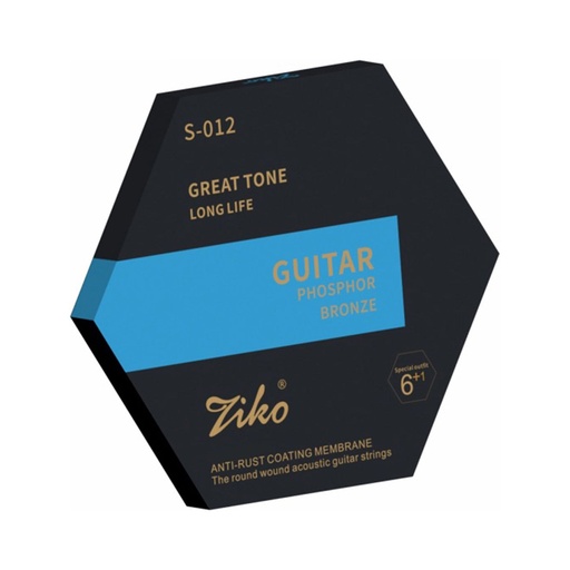 [S012] S012 JUEGO DE CUERDAS DE GUITARRA ACUSTICA ZIKO