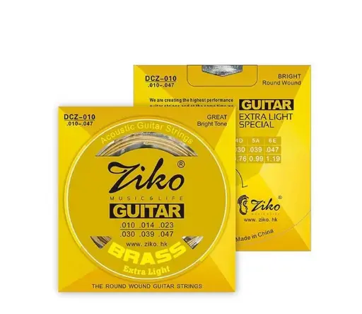 [DCZ010] JUEGO DE CUERDAS DE GUITARRA ACUSTICA DCZ010 ZIKO